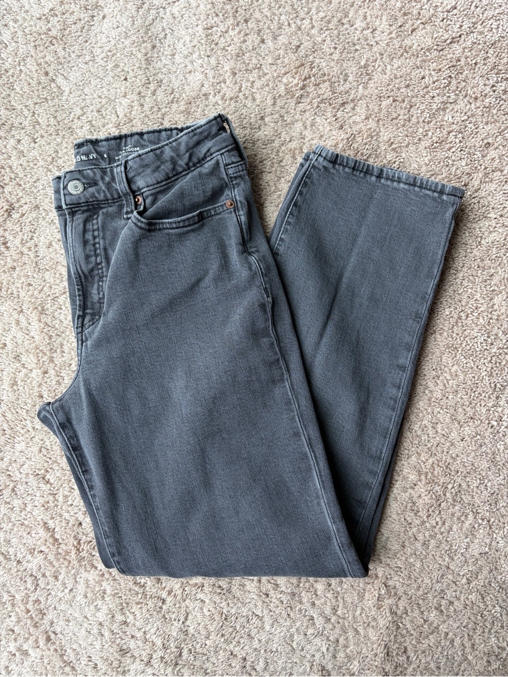 Old Navy Women’s High-Rise OG Loose Black Jeans | Size 6